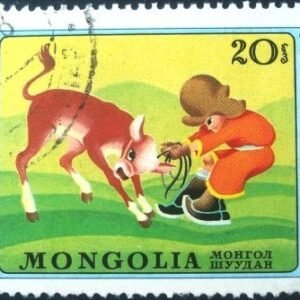 1974 - Child and calf