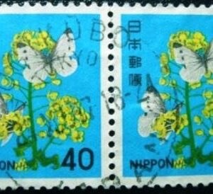 1981 - Rapeseed Flowers and Butterfly