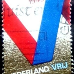 1970 - Flag ribbon forming the letter V