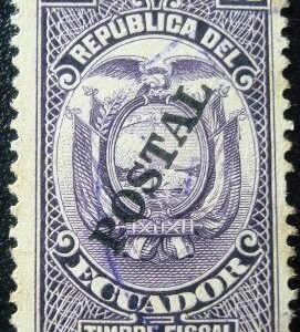 1952 - Overprinted Fiscal stamp