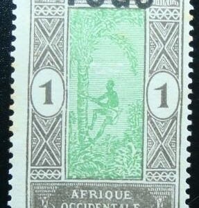 1921 - Stamp of Dahomey 1913 overloaded 10