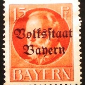 1919 - Volksstaat overprint 15