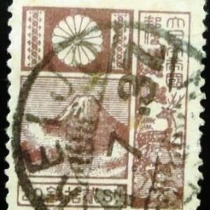 1931 - Mt Fuji and Deer - Violet