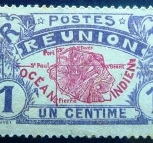 1907 - Map of La Reunion