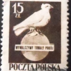 1950 - Dove of peace on a globe