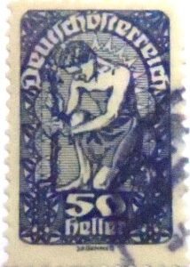 1919 - Coat of Arms and Allegory 50 u