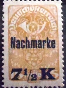 1921 - Nachmarke overprint 7½