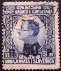 1925 - King Alexander overprint 50
