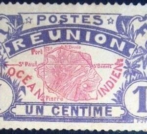 1907 - Map of La Reunion
